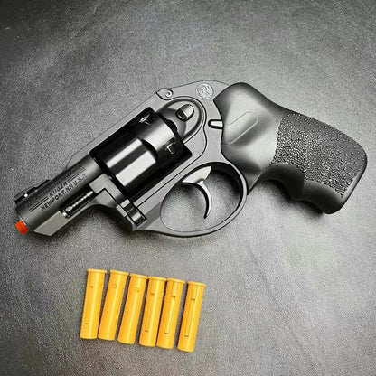 Ruger LCR black revolver soft bullet gun