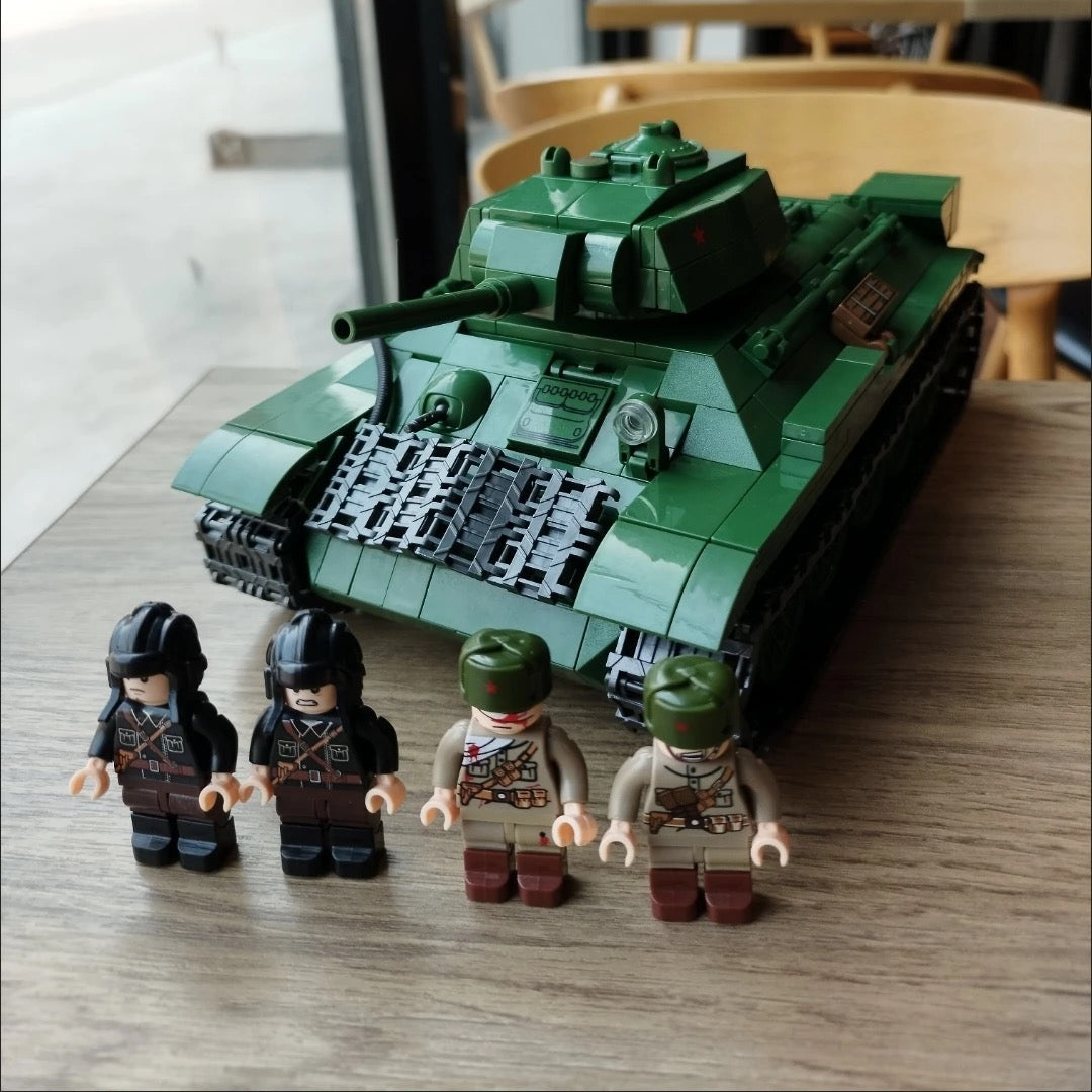 WWII USSR T-34/76 Medium Tank Building Blocks