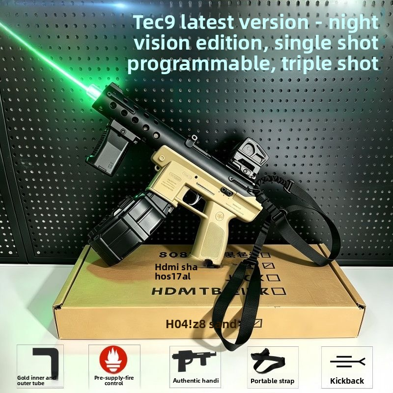 Handi Tec-9 Dual-magazine Glow-in-the-Dark Gel Blaster