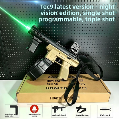 Handi Tec-9 Dual-magazine Glow-in-the-Dark Gel Blaster