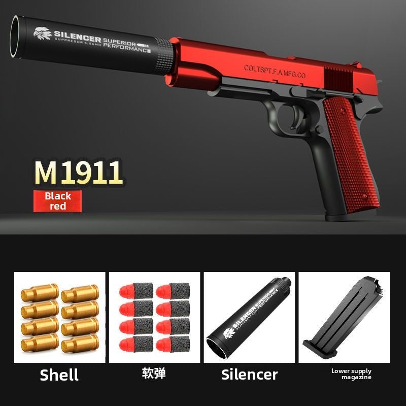 Red M1911 soft bullet gun