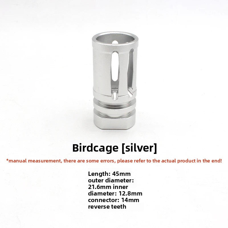 Birdcage Flash Hider Silver
