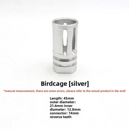 Birdcage Flash Hider Silver