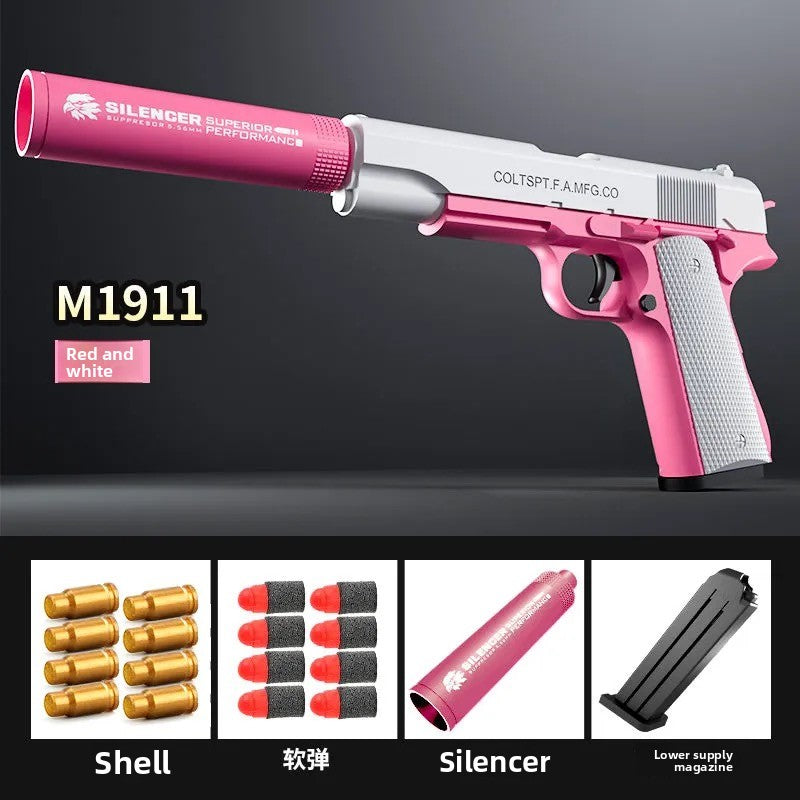 Pink M1911 soft bullet gun
