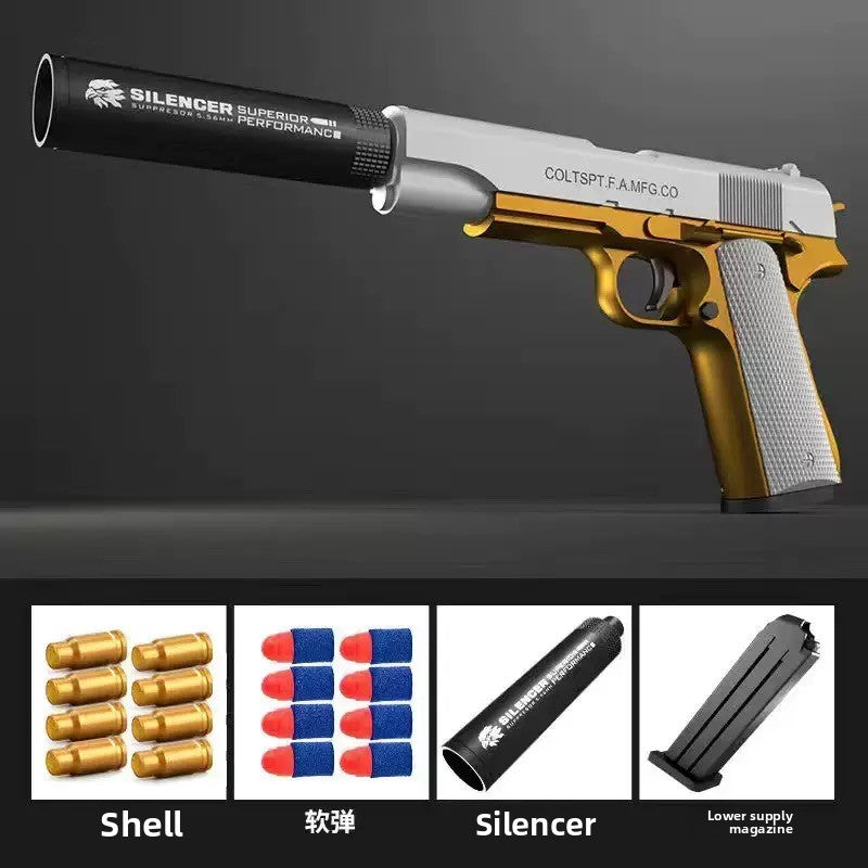 Gold M1911 soft bullet gun