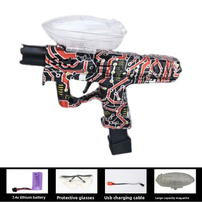 graffiti red gel gun