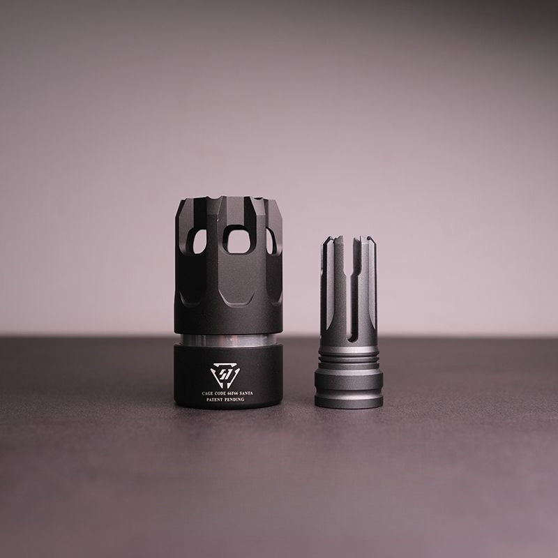 silver-metal-muzzle-brake