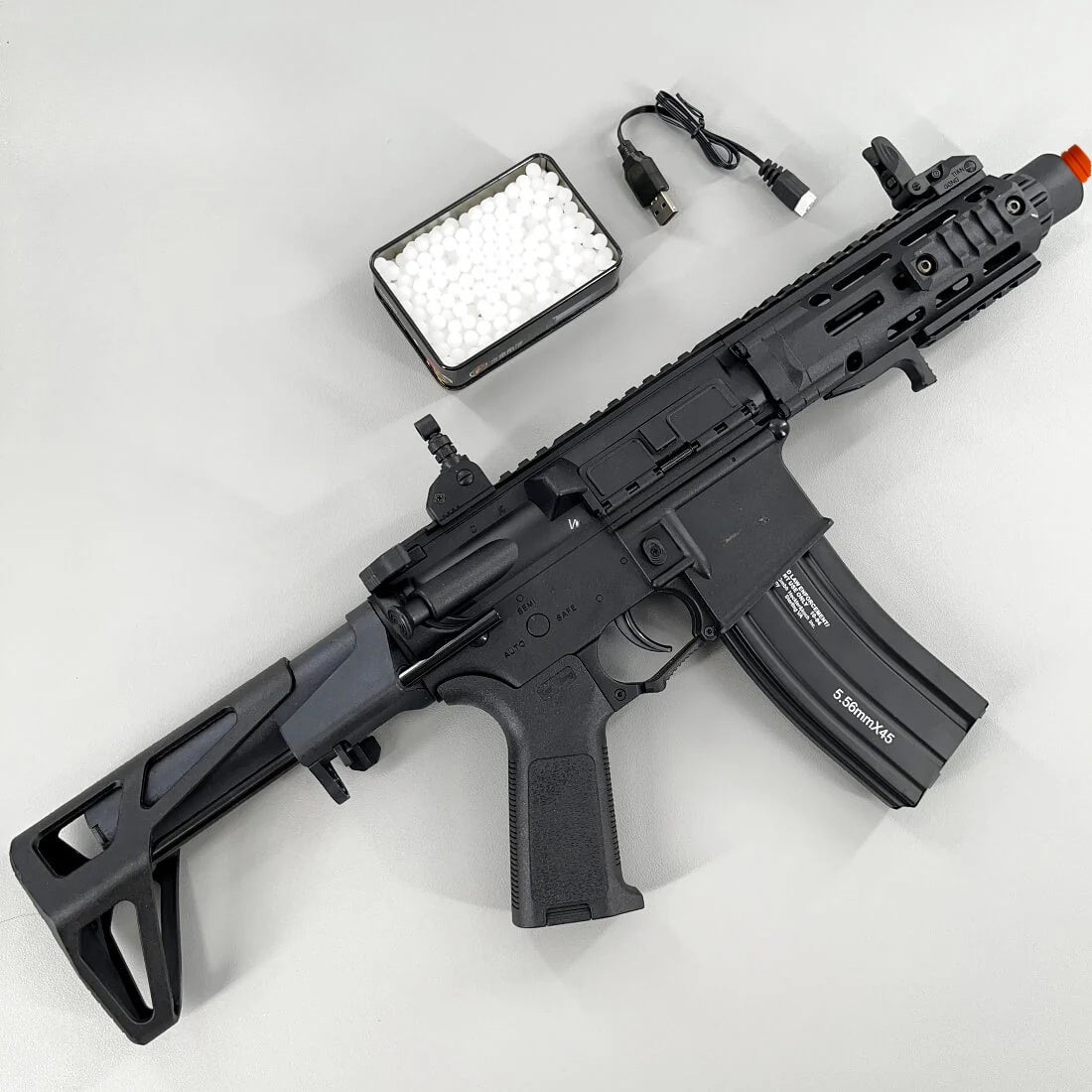 DD M4-PDW Black Gel Blaster