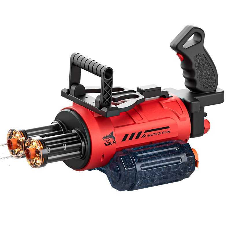 Gatling Dual-Barrel Electric Water Gun with AI Voice Control