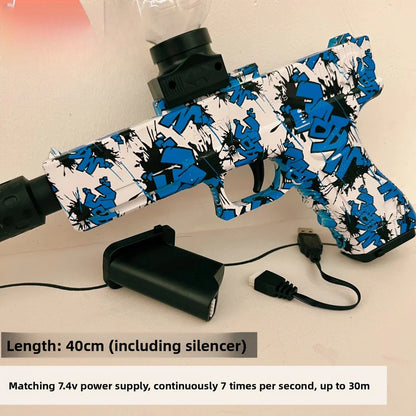 Glock Graffiti blue Gel Blaster