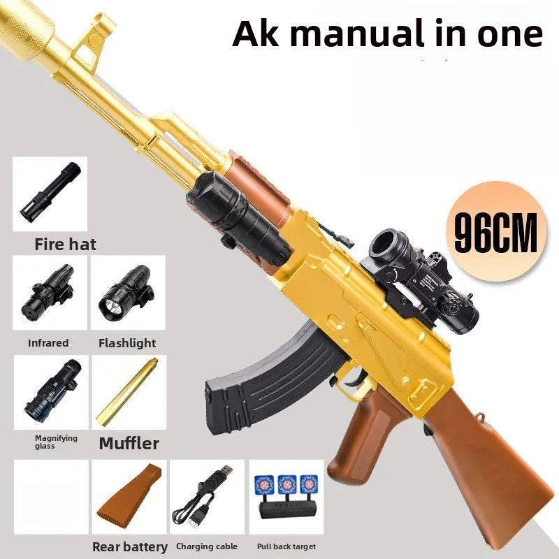 AK47 golden gel gun