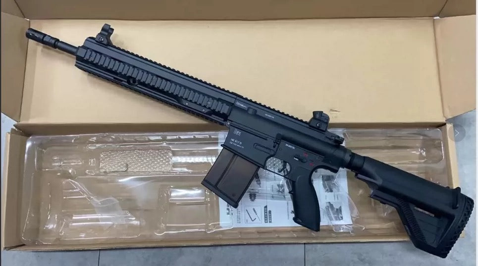 lehui-hk417-black-foam-dart-blaster