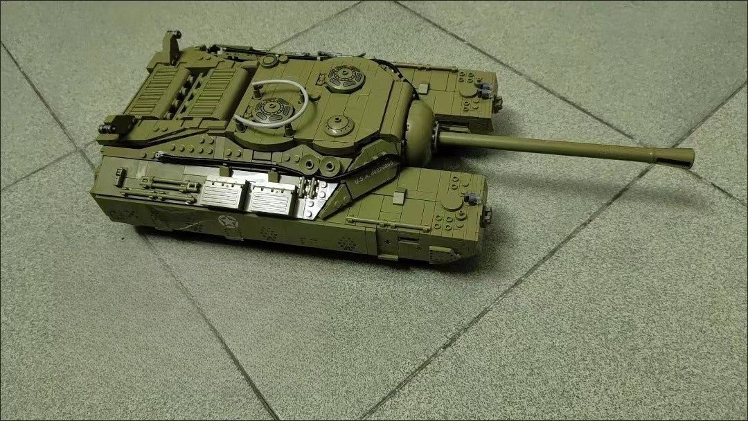 WWII T28 Heavy Tank Building Block Model Kit