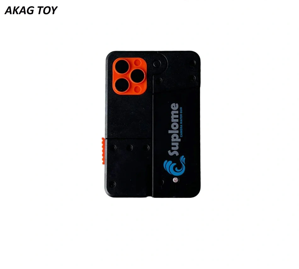 Folding Phone Water Gun Black