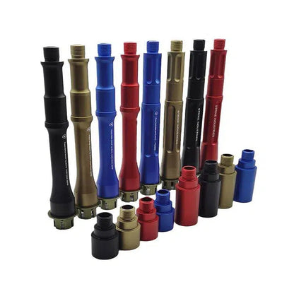 Metal grooved tube extension