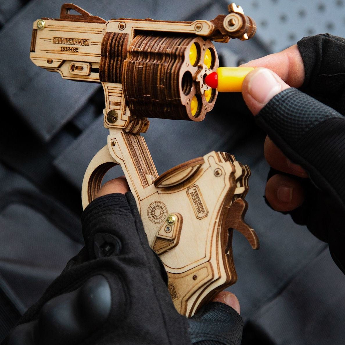 Rotating magazine for easy loading