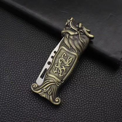 Dragon head bronze lighter