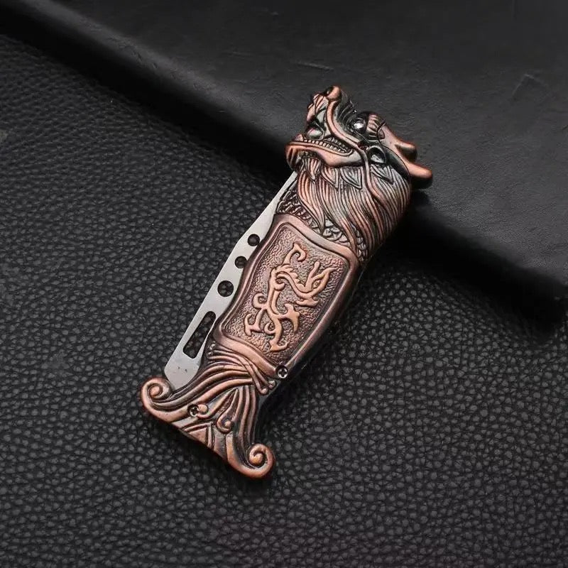 Dragon head red copper lighter