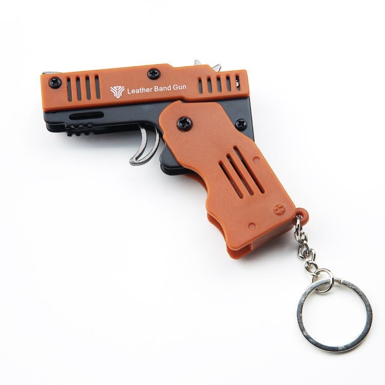 6 Round Mini Folding Rubber Band Gun Metal Soft Bullet Gun AKAG TOY 6-round-mini-folding-rubber-band-gun-metal-soft-bullet-gun-akag-toy