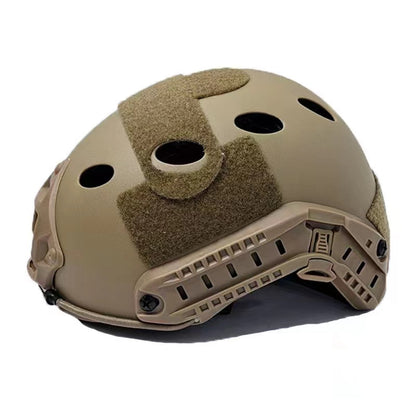 brown-helmet-with-holes