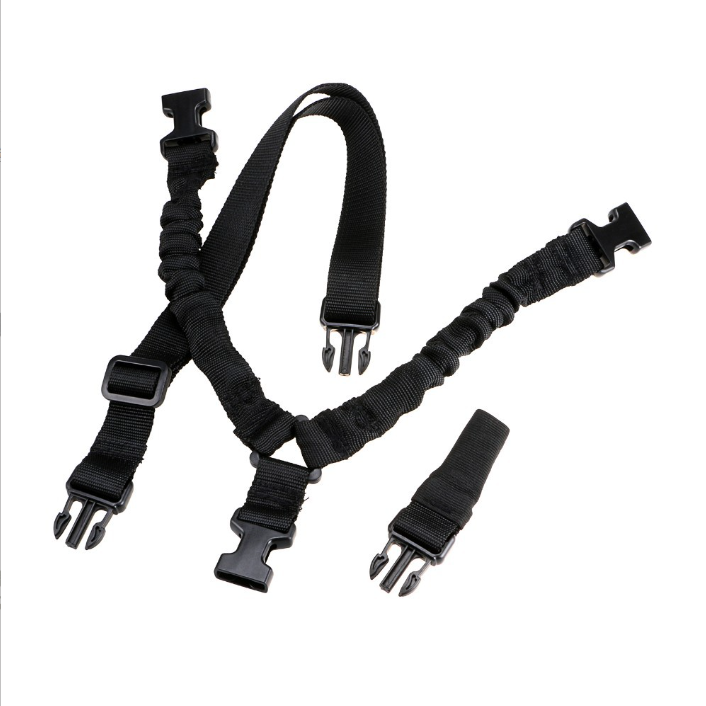 black-single-point-gun-sling