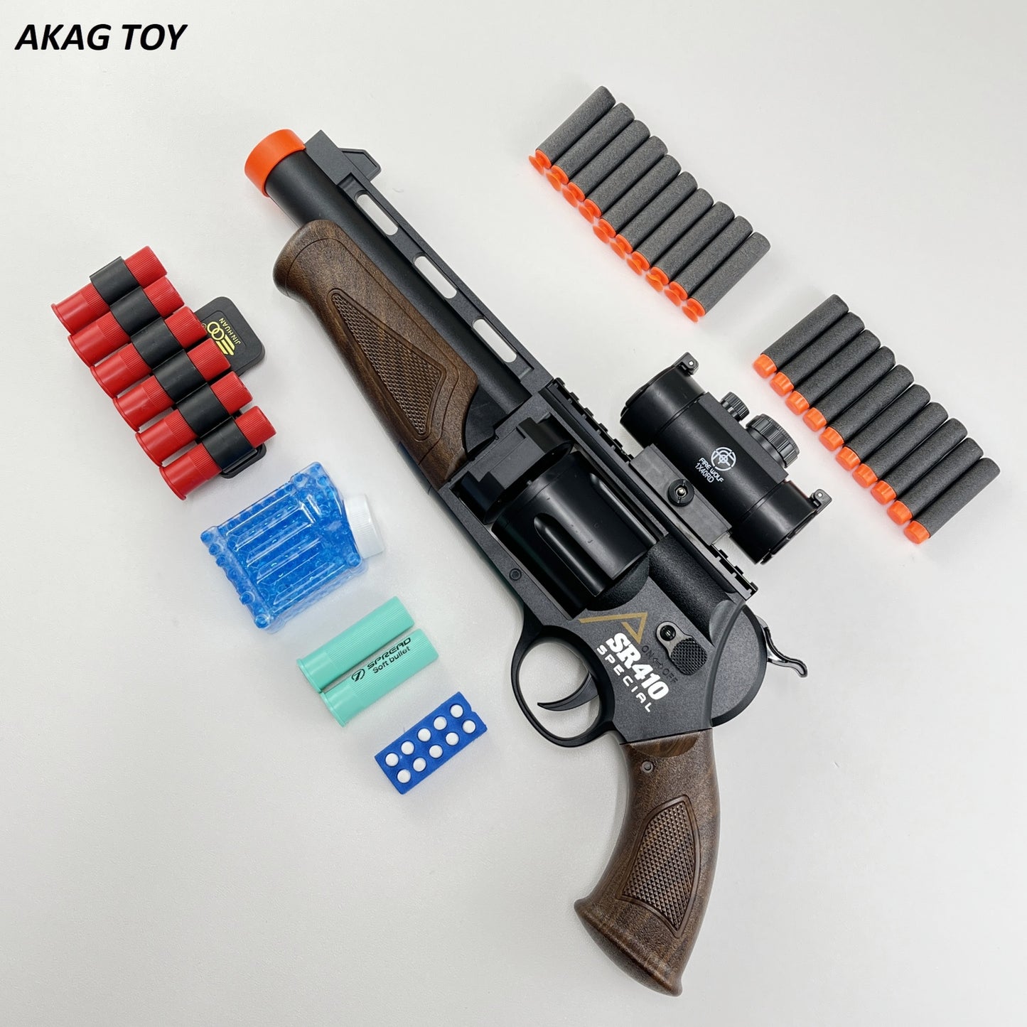 Wood grain soft bullet gun