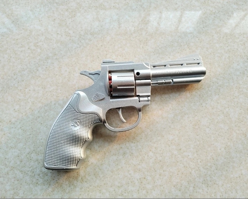 Silver revolver