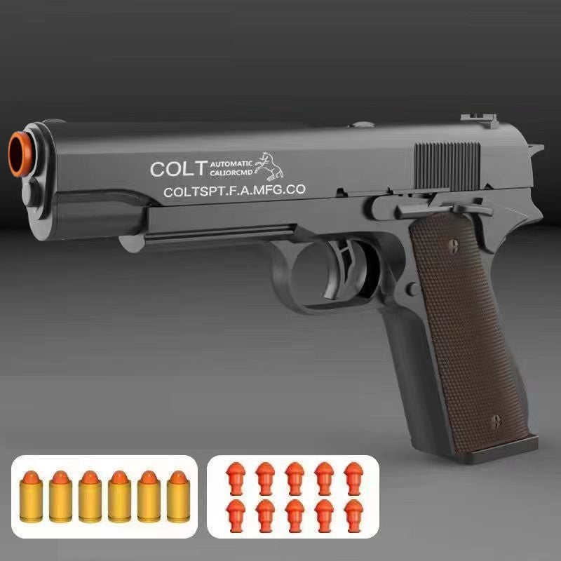 M1911 black soft bullet gun