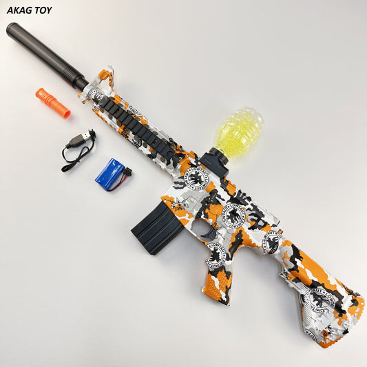 M416 graffiti orange gel blaster