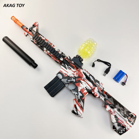 M416 graffiti red gel blaster