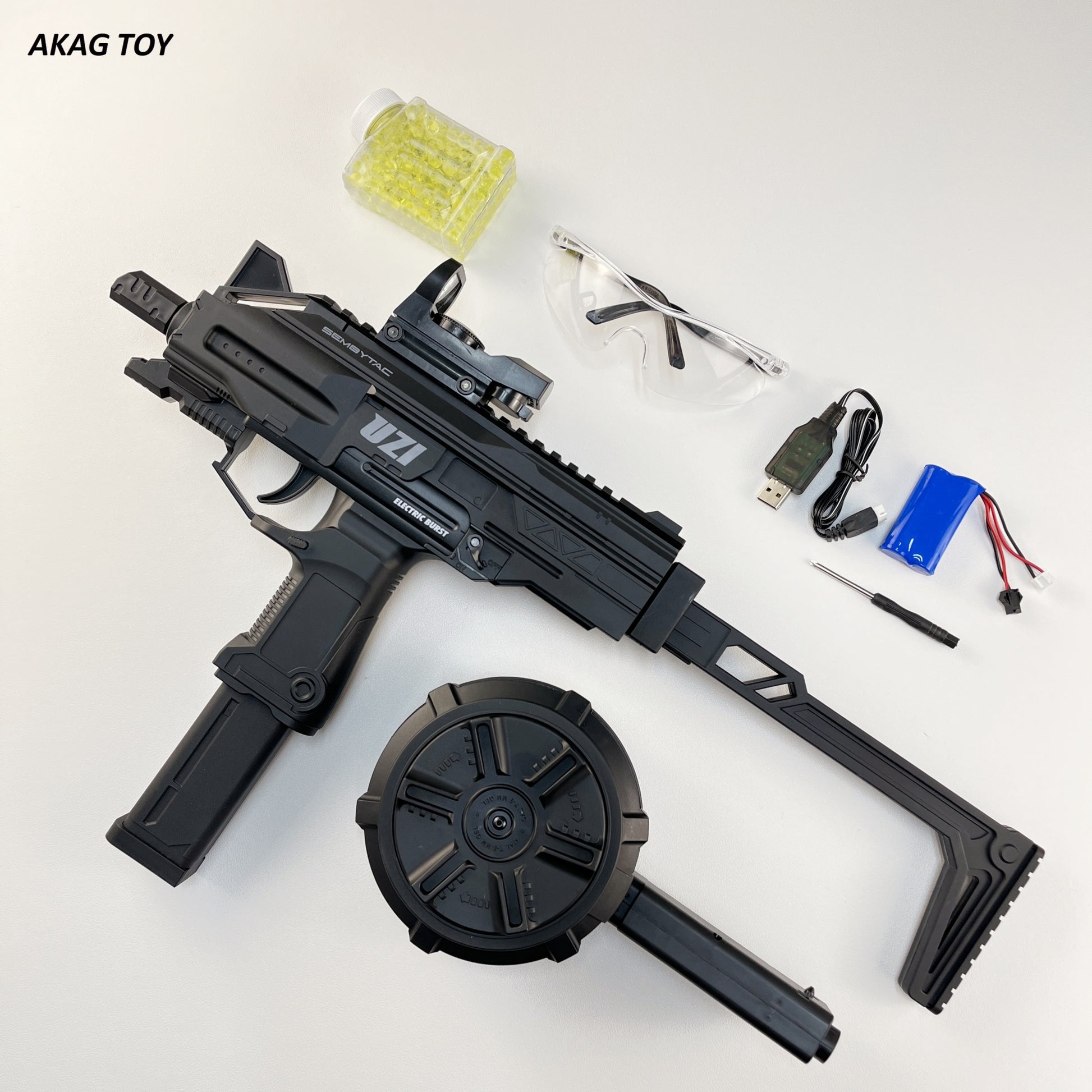 UZI Black Gel Blaster