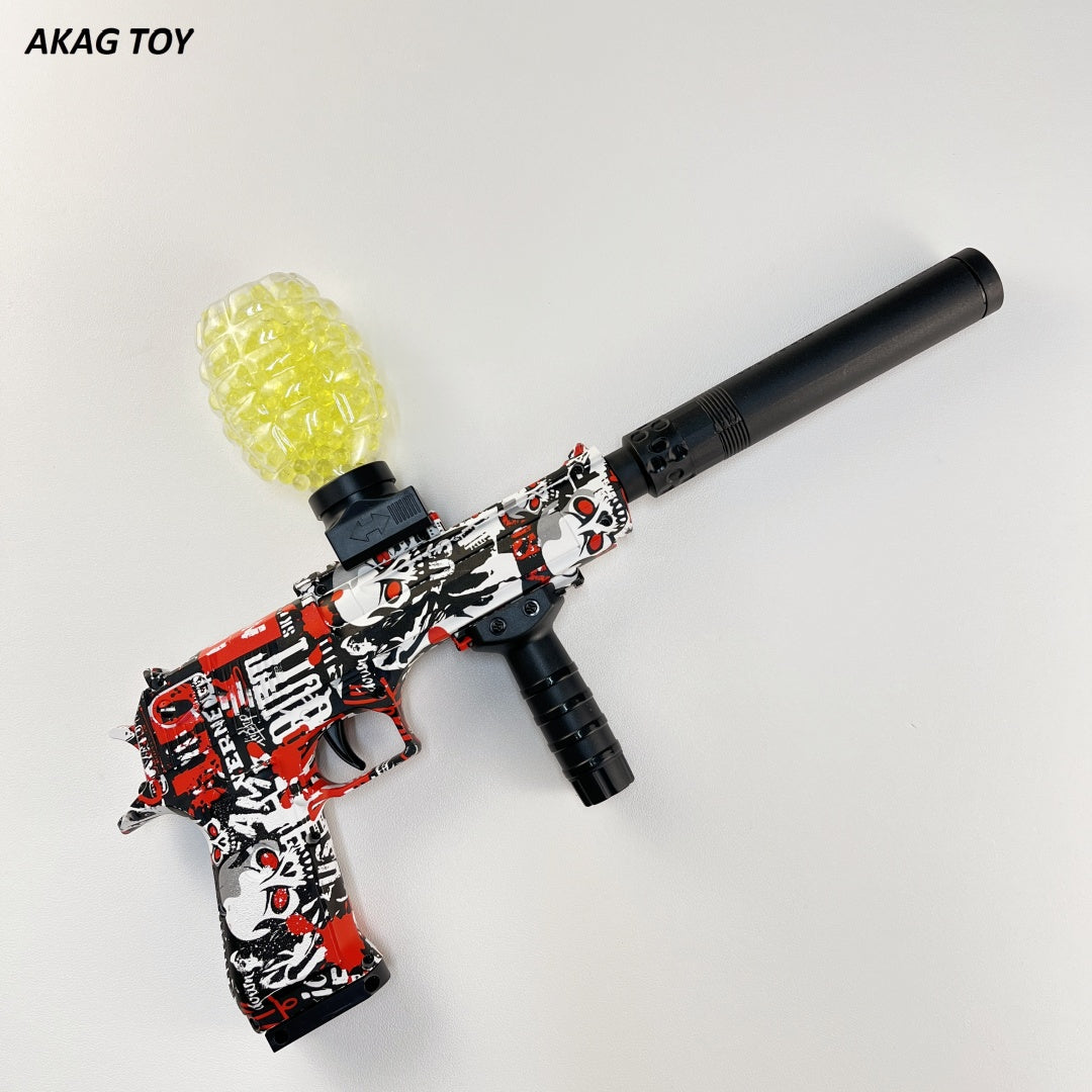 Desert Eagle Graffiti Red Gel Blaster