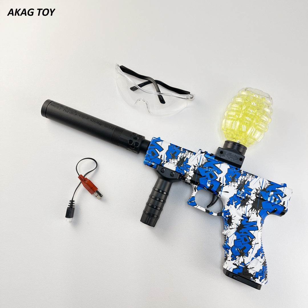 Desert Eagle Graffiti Blue Gel Blaster