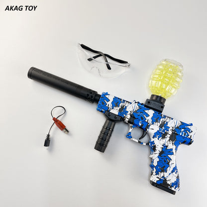 Desert Eagle Graffiti Blue Gel Blaster