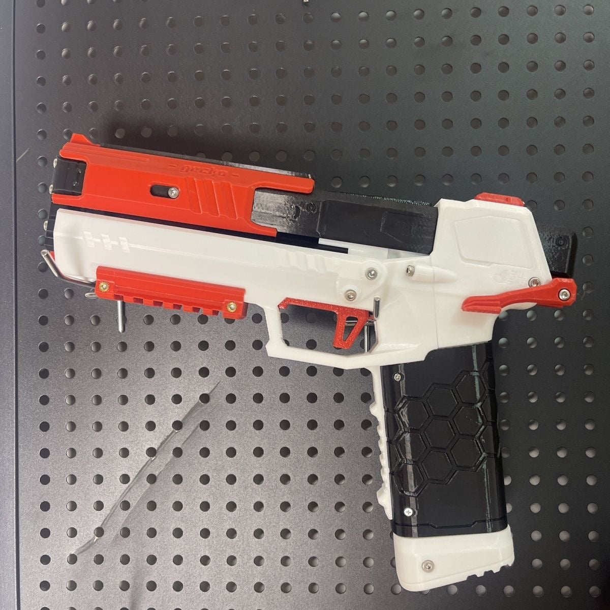3D printed black soft bullet gun