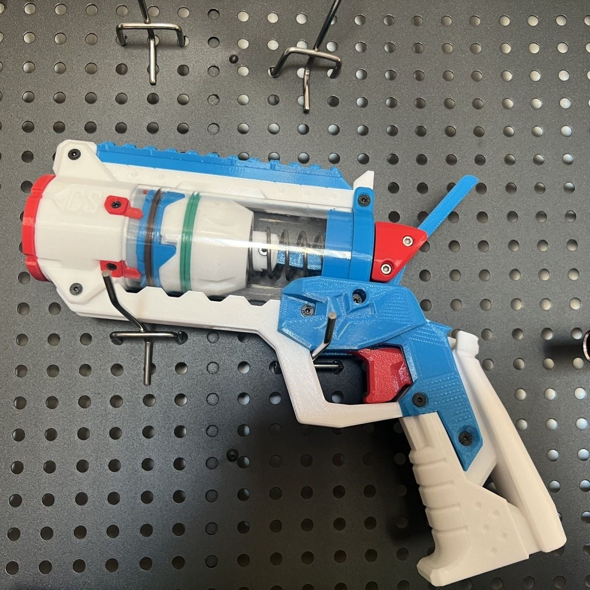 3D printed blue soft bullet gun