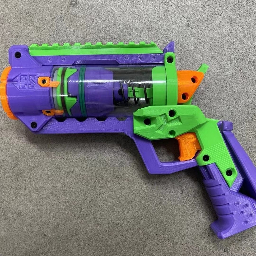 3D printed purple soft bullet gun