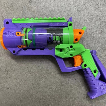 3D printed purple soft bullet gun