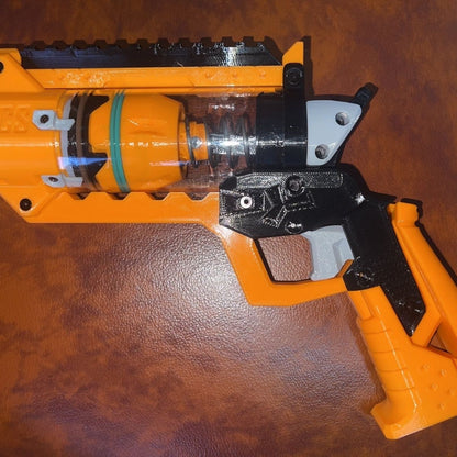 3D printed orange toy gun