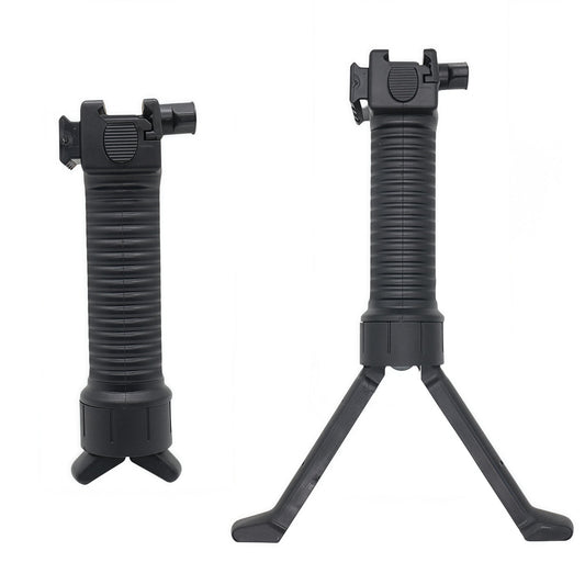 Telescopic bipod front grip