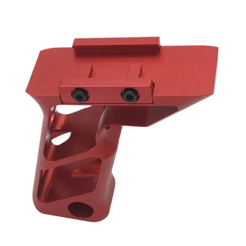 Red metal grip