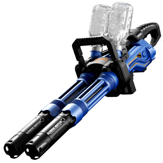 Gatling gun with continuous firing gel blaster