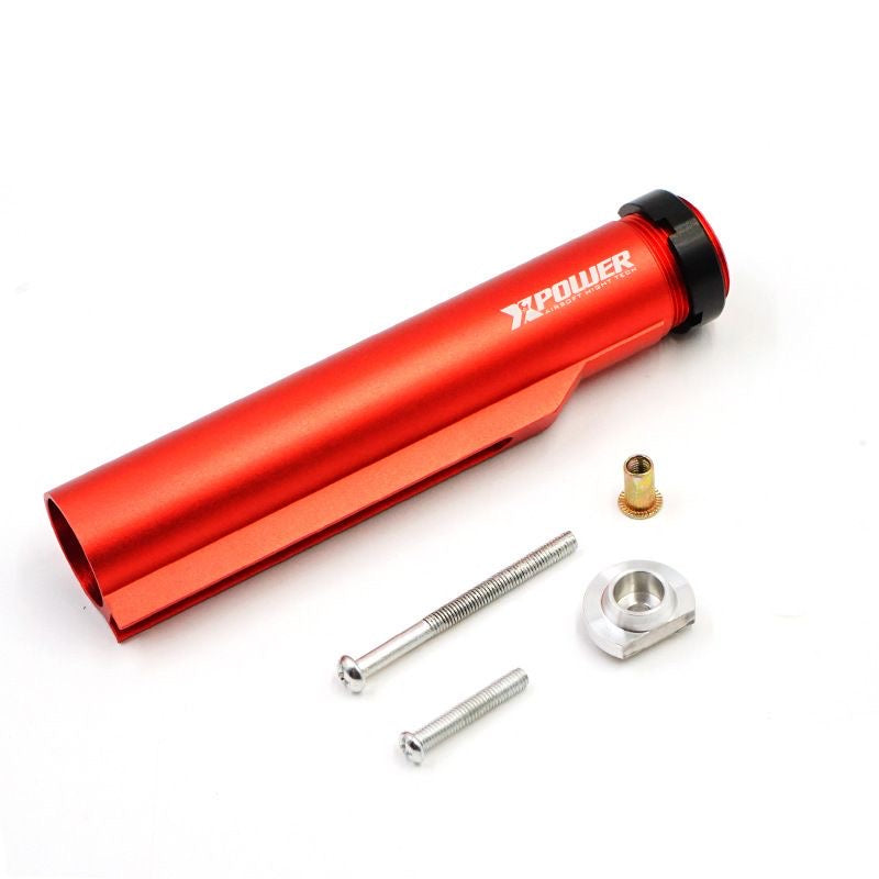 Red metal buffer tube