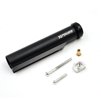 Black metal buffer tube