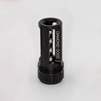 Black metal bearing tube