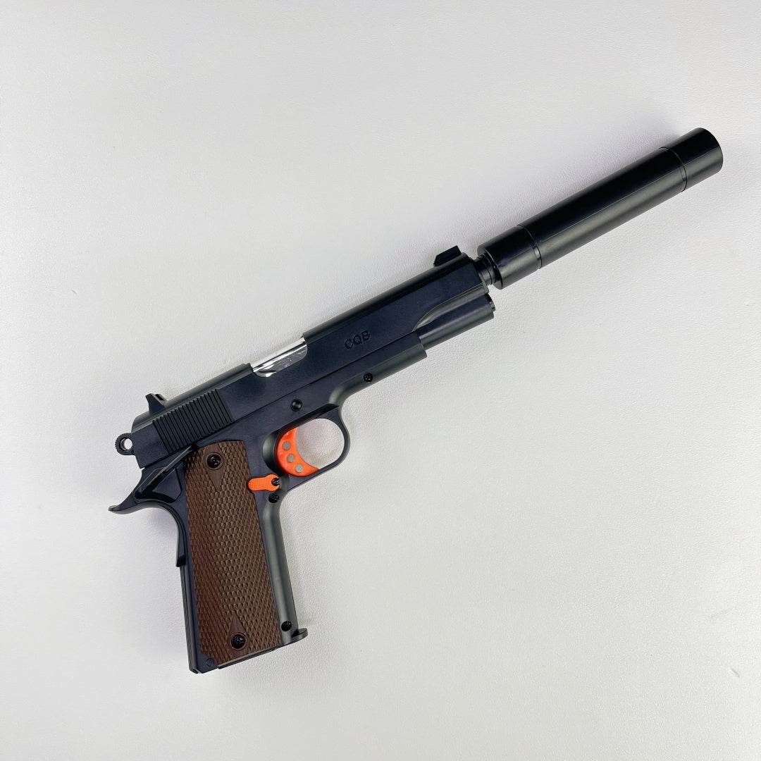 1911-toy-gun-with-suppressor-display