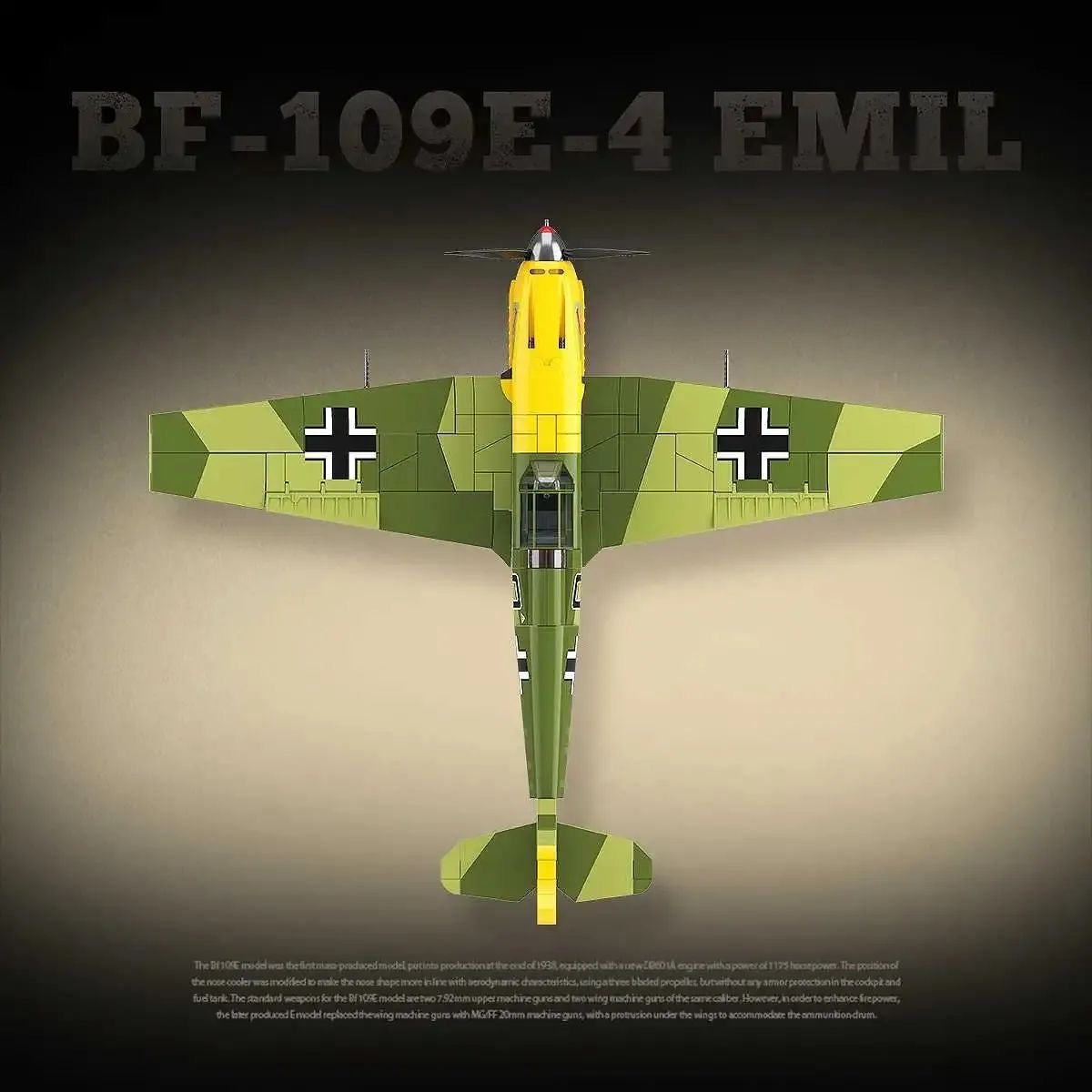 messerschmitt-bf-109e-4-building-block-model