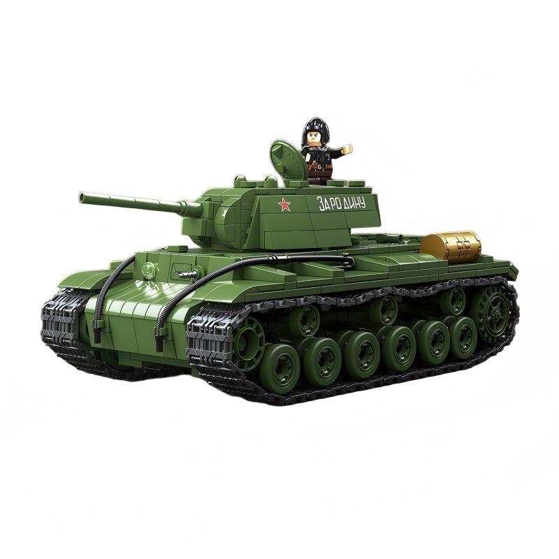 wwii-soviet-kv-1-heavy-building-block-tank