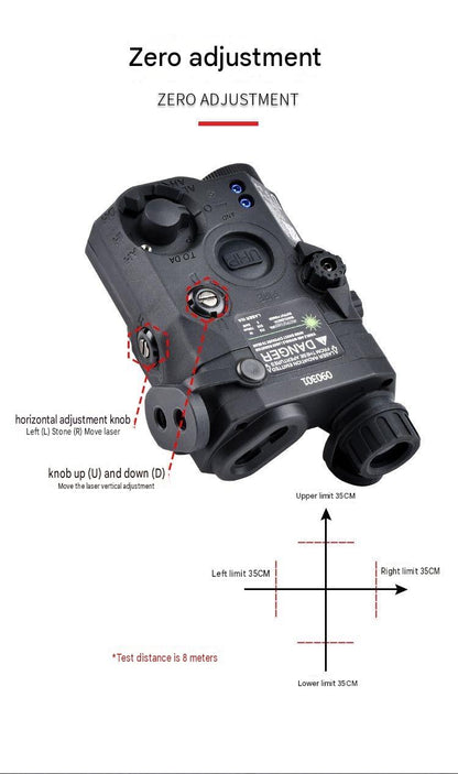 Upgraded Version PEQ-15 Laser + M300A Metal Flashlight + Dual Control
