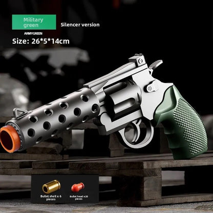 Double-action revolver green soft bullet gun